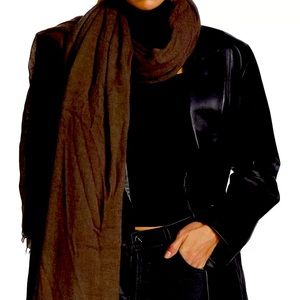 Rick Owens Emily Mega Scarf with Fringed Ends